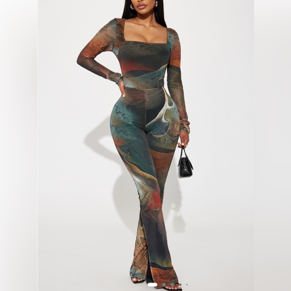 Mesh jumpsuit